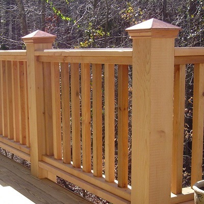 Cedar wood balusters