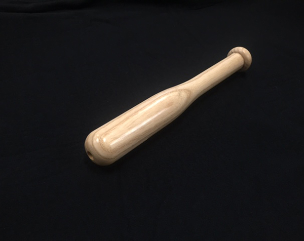 Ash Training Hat Handle with Clear Finish and Rope Holes