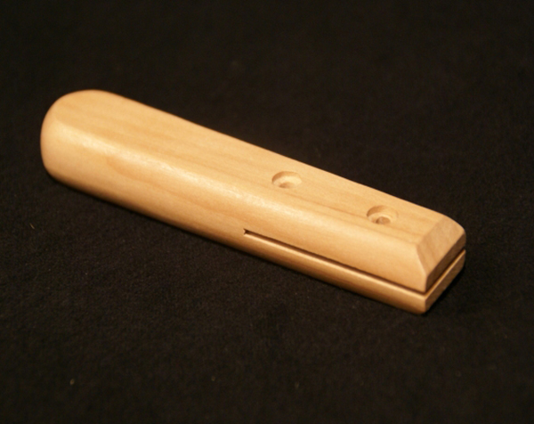Flat Wooden Handle With Slot With Countersunk Hole