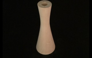 Maple wooden lamp necks, precision-turned for manufacturers and large-scale production.
