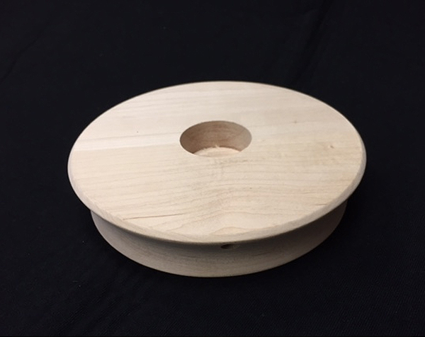 Custom Wood Turning made into a wood lamp base