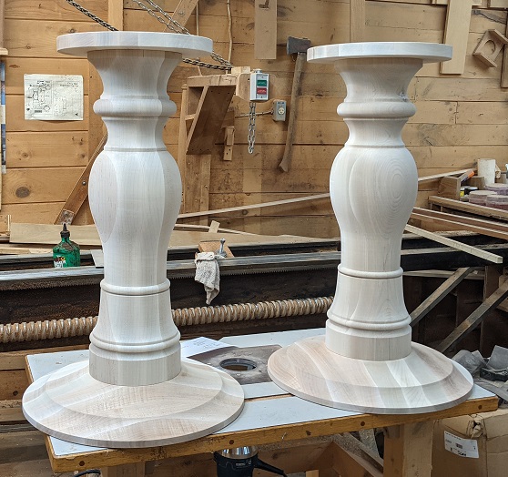 Soft Maple Table Bases #58