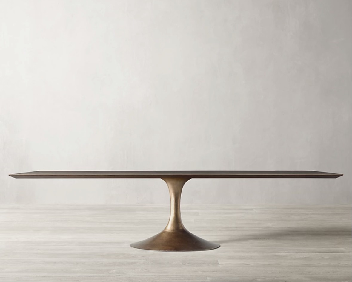 Inspiration photo used to create a new wood dining table base.
